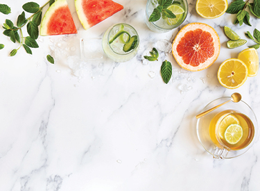 Drinks And Fruit For Hydration