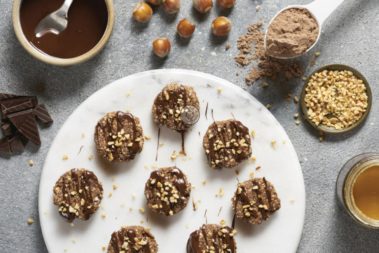 Chocolate And Hazelnut Raw Cookies