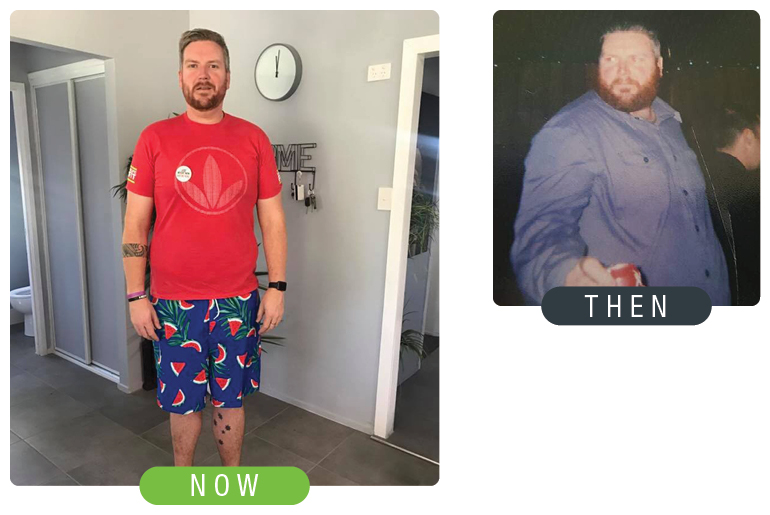 Man Then Now Weight Loss