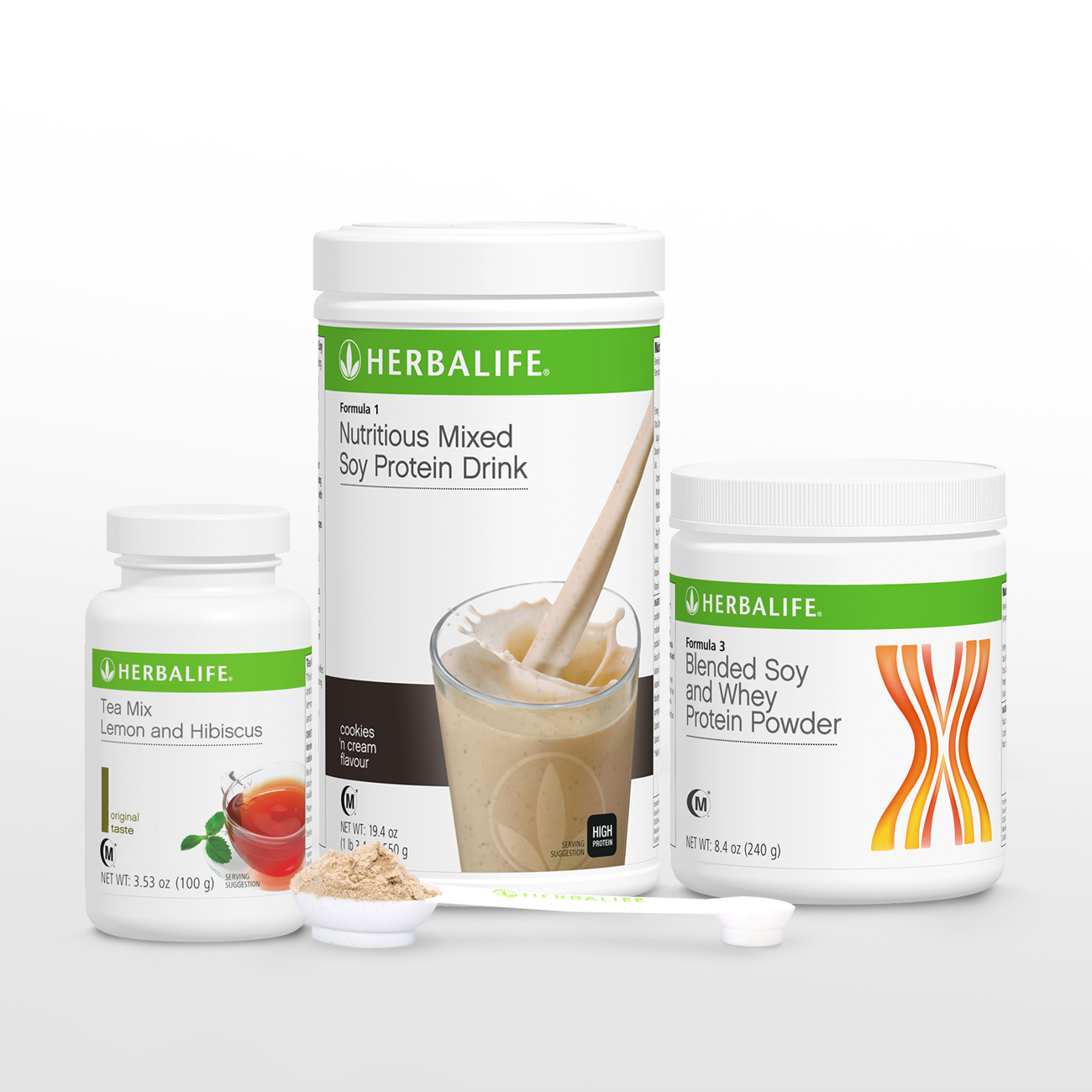 2238 Healthy Weight Management Start Now Pack F1(Flavors)/ F3 Protein Powder/Teamix(LH 100g) Cookies 'n Cream