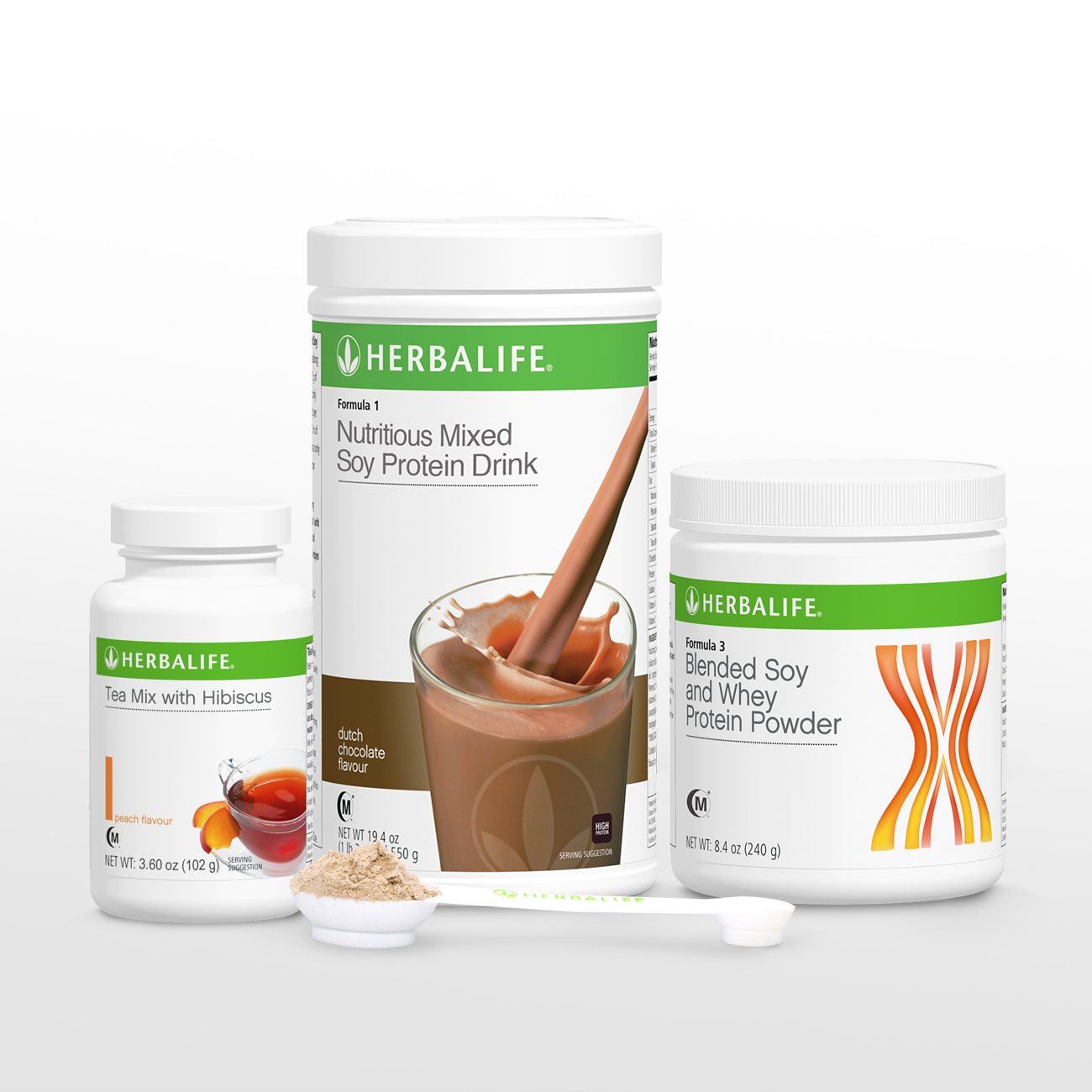 2287 Healthy Weight Management Start Now Pack F1(Flavors)/ F3 Protein Powder/Teamix(Peach 100g) Dutch Chocolate