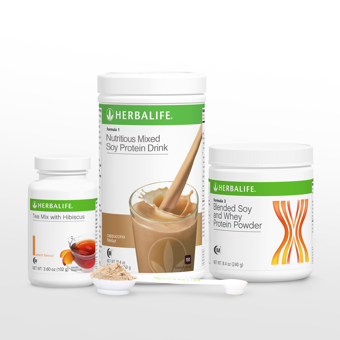 2290 Healthy Weight Management Start Now Pack F1(Flavors)/ F3 Protein Powder/Teamix(Peach 100g) Cappuccino