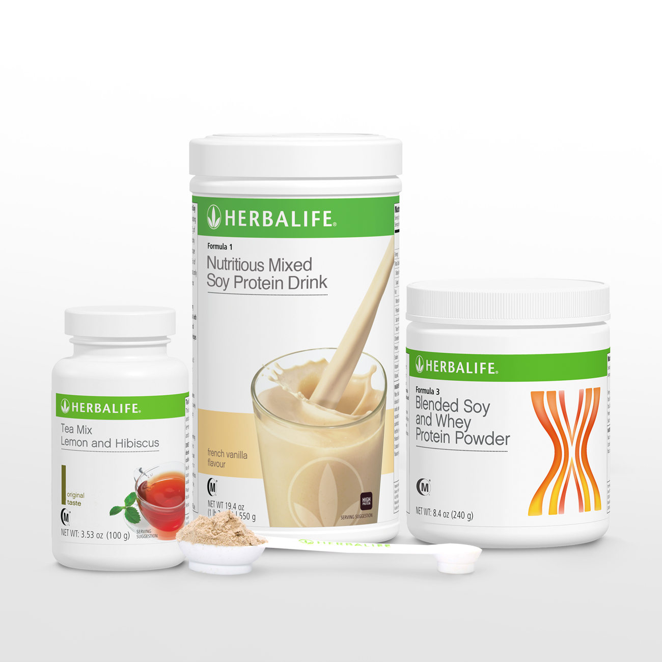 3456 Healthy Weight Management Start Now Pack F1(Flavors)/ F3 Protein Powder/TeaMix(LH 100g) French Vanilla