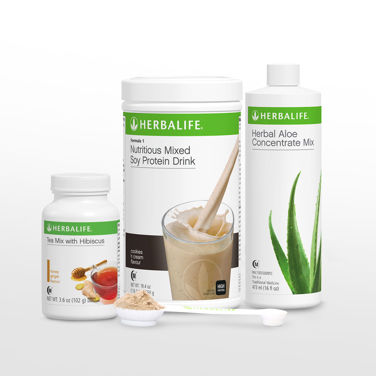 384Z Healthy Breakfast Healthy Breakfast Pack F1(Flavors)/HAC(Ori)/TeaMix(HG 100g) Cookies 'n Cream