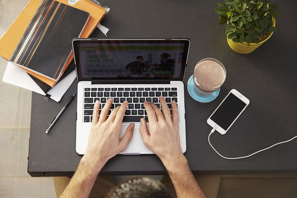 HO Lifestyle Shoot - Working on Laptop