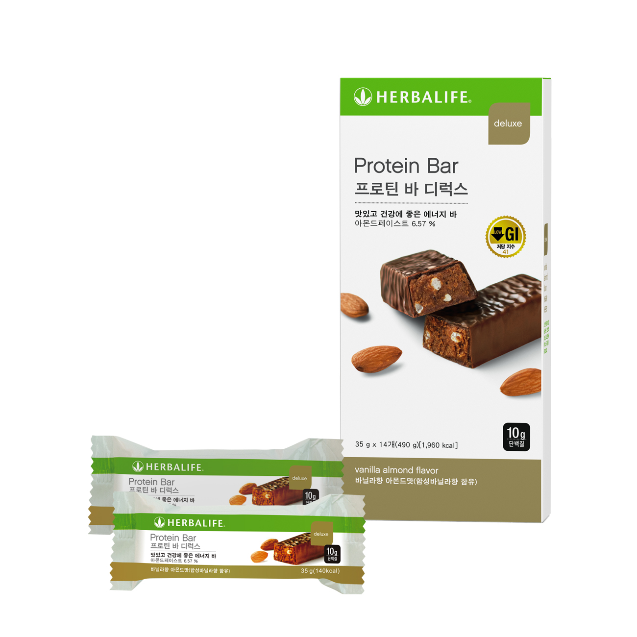 0364 단백질 보충 프로틴 바 디럭스 바닐라향 아몬드맛