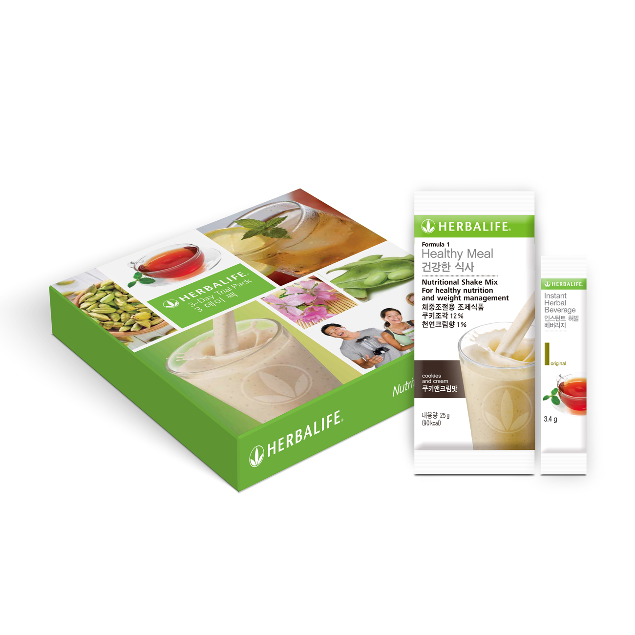 372A 단백질 쉐이크 & 허브티 3  데이 팩 (낱개)
