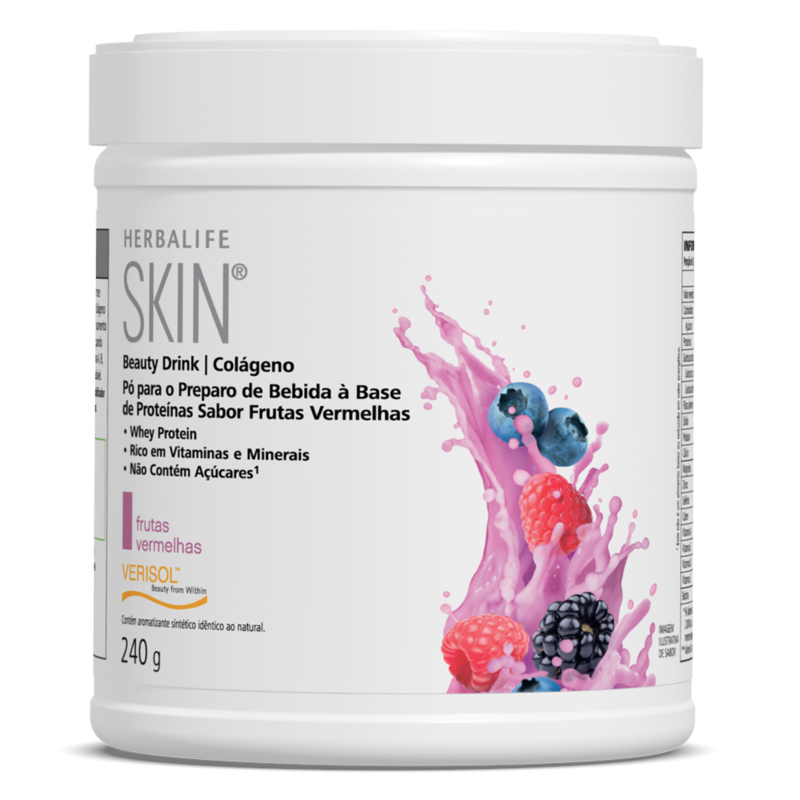 Colágeno-Bebida-Whey-Protein Beauty-Drink-Colágeno-Frutas-Vermelhas