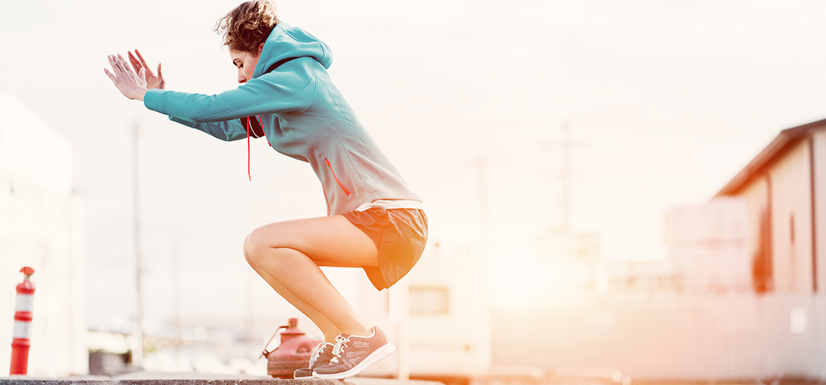 Herbalife Nutrition fitness woman jumping