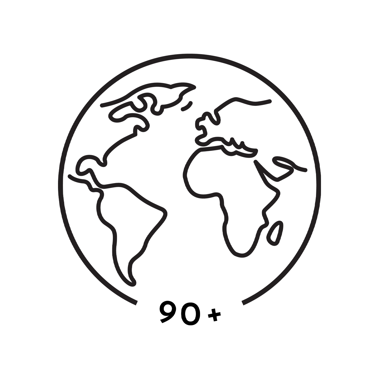 herbalife nutrition facts in over 90 countries icon