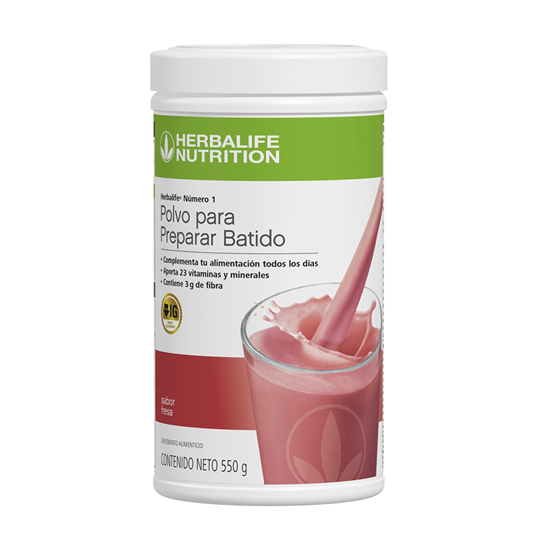 Herbalife® Número 1 Polvo para Preparar Batido sabor fresa