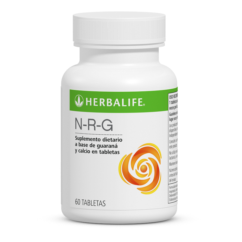 Tabletas energizantes de guaraná NRG