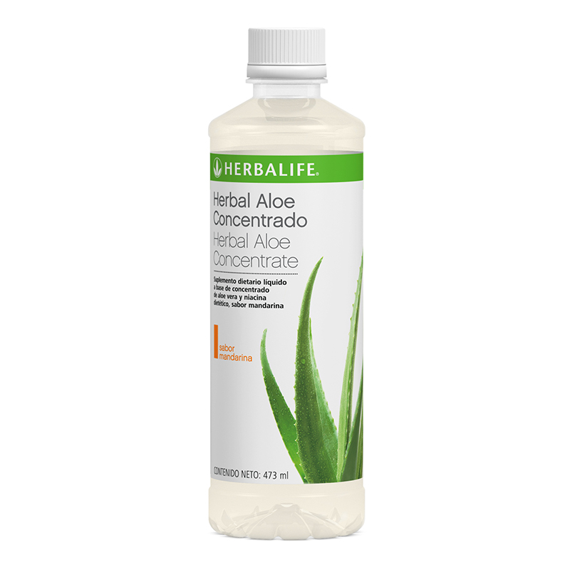 Bebida de aloe vera Herbal Aloe Concentrado Mandarina